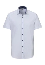 OLYMP Kurzarmhemd Level Five body fit Weiß/Creme