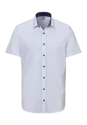 OLYMP Kurzarmhemd Level Five body fit Weiß/Creme