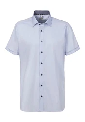 OLYMP Kurzarmhemd Level Five body fit Hellblau/Blau