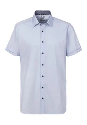 OLYMP Kurzarmhemd Level Five body fit Hellblau/Blau