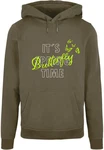 Merchcode Kapuzensweatshirt Its Spring Time Basic Hoody Dunkelgrün/Neonfarben/Grün