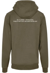 Merchcode Kapuzensweatshirt Flamingo Basic Hoody Dunkelgrün/Khaki/Grün