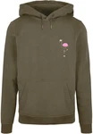 Merchcode Kapuzensweatshirt Flamingo Basic Hoody Dunkelgrün/Khaki/Grün