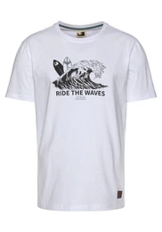 T-Shirt kurzrmelig, schmal geschnitten, mit Logodruck, aus Single Jersey