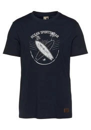 T-Shirt kurzrmelig, schmal geschnitten, mit Logodruck, aus Single Jersey