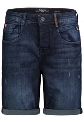 SUBLEVEL Bermudas Herren Jeans Short Dunkelblau/Hellblau/Blau
