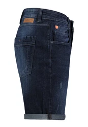 SUBLEVEL Bermudas Herren Jeans Short Dunkelblau/Hellblau/Blau