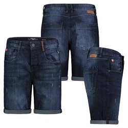 SUBLEVEL Bermudas Herren Jeans Short Dunkelblau/Hellblau/Blau