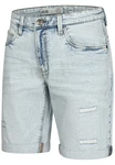 Indicode Herren Caden Jeans Shorts mit 5 Taschen Hellblau/Blau