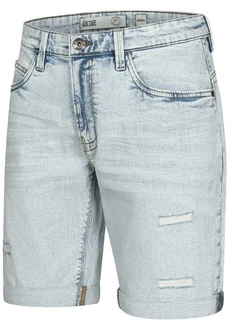 Indicode Herren Caden Jeans Shorts mit 5 Taschen Hellblau/Blau