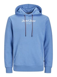 Jack & Jones Hoodie JJHENRY SWEAT HOOD Blau/Hellblau