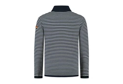 Travelin' Strickpullover Jumper Nacka Men Navy/Weiß