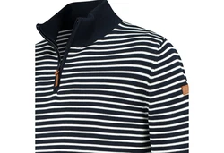 Travelin' Strickpullover Jumper Nacka Men Navy/Weiß