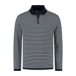 Travelin' Strickpullover Jumper Nacka Men Navy/Weiß