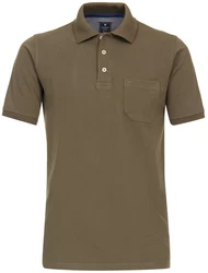 Redmond Poloshirt Khaki/Dunkelgrün/Braun/Grau
