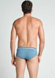 Jockey Slip Cotton Stretch (3er Pack) Dunkelblau/Blau/Hellblau/Grau
