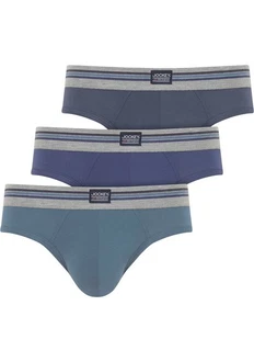 Jockey Slip Cotton Stretch (3er Pack) Dunkelblau/Blau/Hellblau/Grau