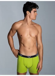 Trigema Boxer Bequeme Pants mit Webgummibund Grün/Neonfarben