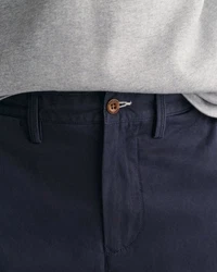 Gant Chinohose Regular Twill  Dunkelblau/Blau