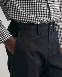 Gant Chinohose Regular Twill  Dunkelgrau/Dunkelblau/Schwarz
