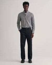 Gant Chinohose Regular Twill  Dunkelgrau/Dunkelblau/Schwarz