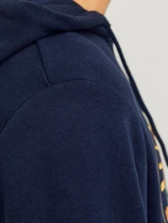 Jack & Jones Hoodie JJSUMMER VIBE SWEAT HOOD Dunkelblau/Blau/Hellblau