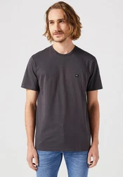 Wrangler Kurzarmshirt mit Logostickerei Dunkelgrau/Grau/Schwarz
