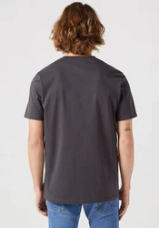 Wrangler Kurzarmshirt mit Logostickerei Dunkelgrau/Grau/Schwarz