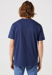Wrangler Kurzarmshirt mit Logostickerei Dunkelblau