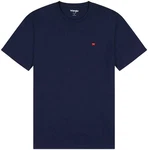 Wrangler Kurzarmshirt mit Logostickerei Dunkelblau