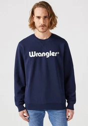 Wrangler Sweatshirt LOGO CREW Dunkelblau