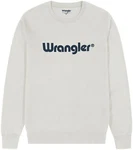 Wrangler Sweatshirt LOGO CREW Braun/Grau/Khaki/Weiß/Gelb