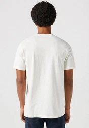 Wrangler T-Shirt AMERICANA Braun/Weiß/Creme/Orange/Khaki