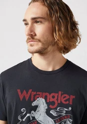 Wrangler T-Shirt AMERICANA Blau/Hellblau/Schwarz/Braun/Dunkelblau