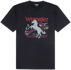 Wrangler T-Shirt AMERICANA Blau/Hellblau/Schwarz/Braun/Dunkelblau