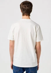 Wrangler T-Shirt AMERICANA TEE Khaki/Weiß/Beige/Creme