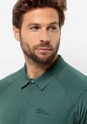Jack Wolfskin Poloshirt PRELIGHT CHILL POLO M Grün/Dunkelgrün/Türkis