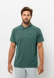 Jack Wolfskin Poloshirt PRELIGHT CHILL POLO M Grün/Dunkelgrün/Türkis