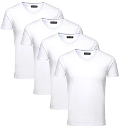 T-Shirt (Spar Set, 4er-Pack) V-Neck
