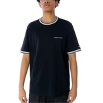 Lyle & Scott T-Shirt Embroidered Tipped Dunkelblau/Schwarz/Hellblau