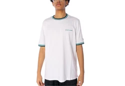 Lyle & Scott T-Shirt Embroidered Tipped Weiß/Grün/Grau