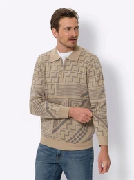 Sieh an! Strickpullover Polopullover