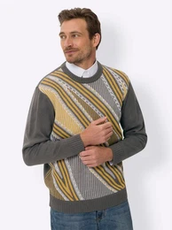 Sieh an! Strickpullover Rundhals-Pullover