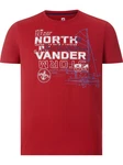 Jan Vanderstorm T-Shirt FRIMANN mit Druck Rot/Dunkelrot