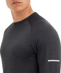 Energetics Langarmshirt He.-Langarmshirt Ailo LS M MELANGE/SCHWARZ/SCHWARZ