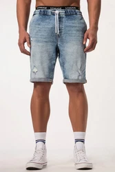 STHUGE Jeans-Bermuda FLEXLASTIC Denim Blau/Hellblau