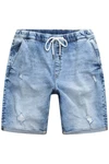 STHUGE Jeans-Bermuda FLEXLASTIC Denim Blau/Hellblau
