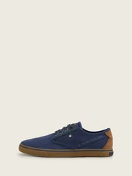 TOM TAILOR Sneaker zum Binden Sneaker Dunkelblau/Hellblau