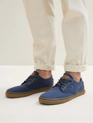 TOM TAILOR Sneaker zum Binden Sneaker Dunkelblau/Hellblau