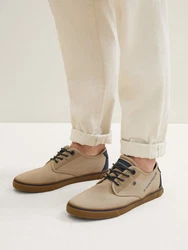 TOM TAILOR Sneaker zum Binden Sneaker Beige/Khaki/Braun